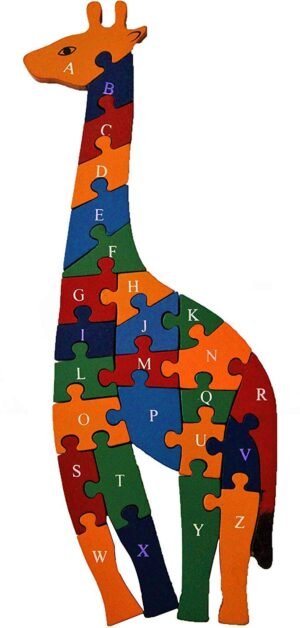 Giraffe Shape Alphabet Puzzle