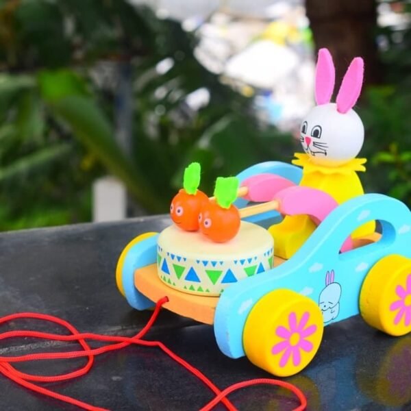 Pull Along Cart - Rabbit