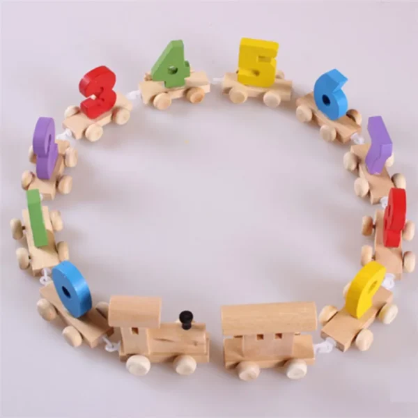 Wooden Number Train