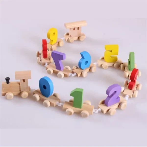 Wooden Number Train