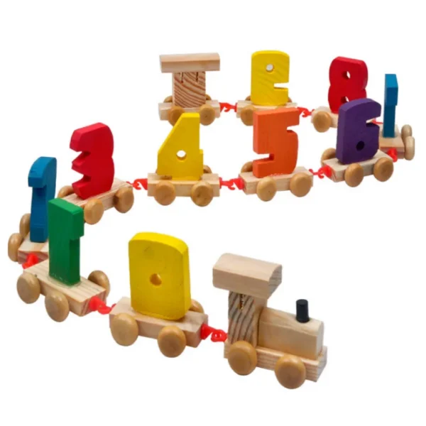 Wooden Number Train