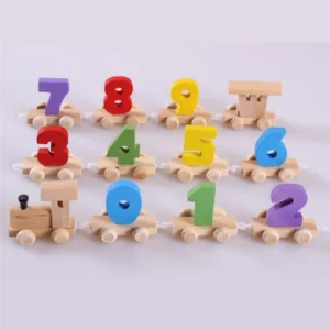 Wooden Number Train